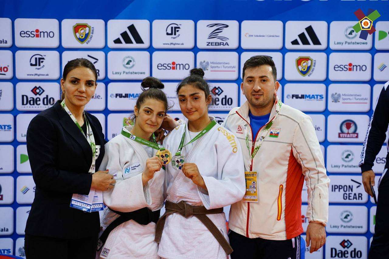 Cüdoçularımız Bielsko Biala Avropa Kubokunun ilk yarış günü 5 medal qazandı