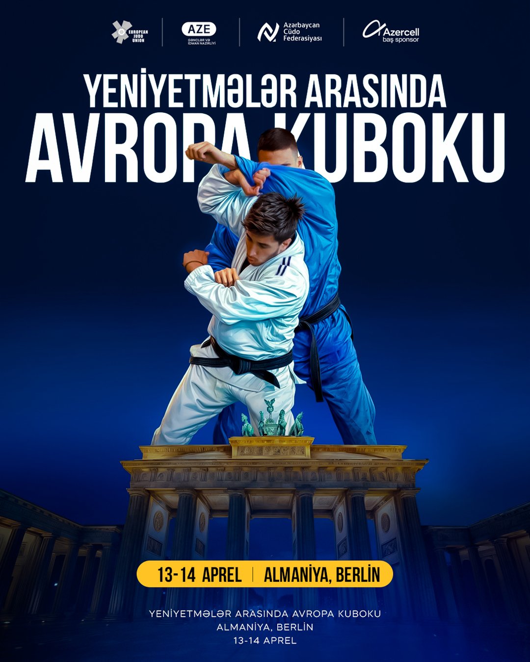Cüdoçularımız Berlin Avropa Kuboku turnirində iştirak edəcək