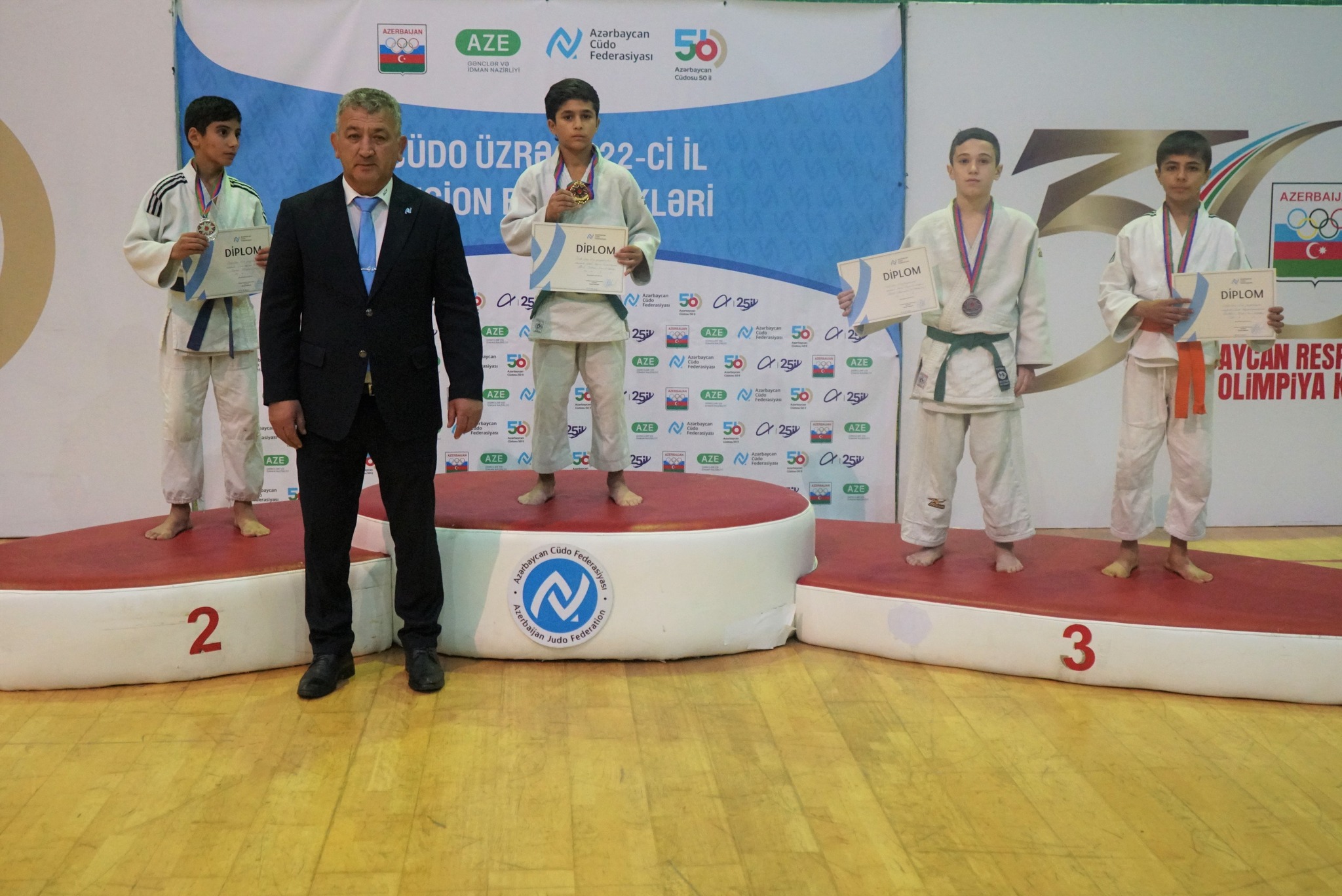 Qazaxda U-15 yeniyetmələr arasında cüdo üzrə region birinciliyi keçirilib