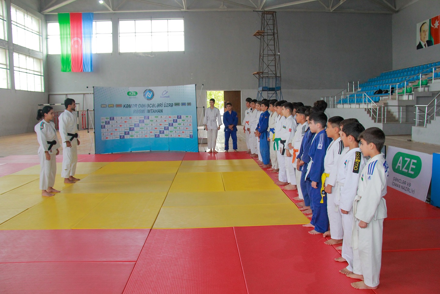 Ağdamda kəmər dərəcələri üzrə rəsmi imtahan keçirilib