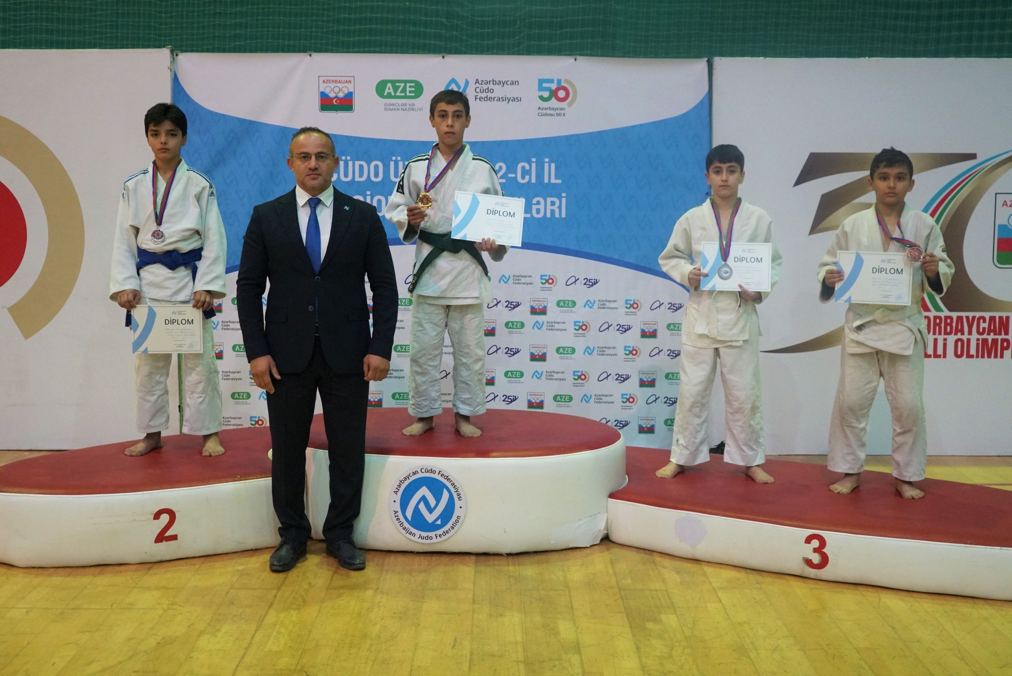 Qazaxda U-15 yeniyetmələr arasında cüdo üzrə region birinciliyi keçirilib