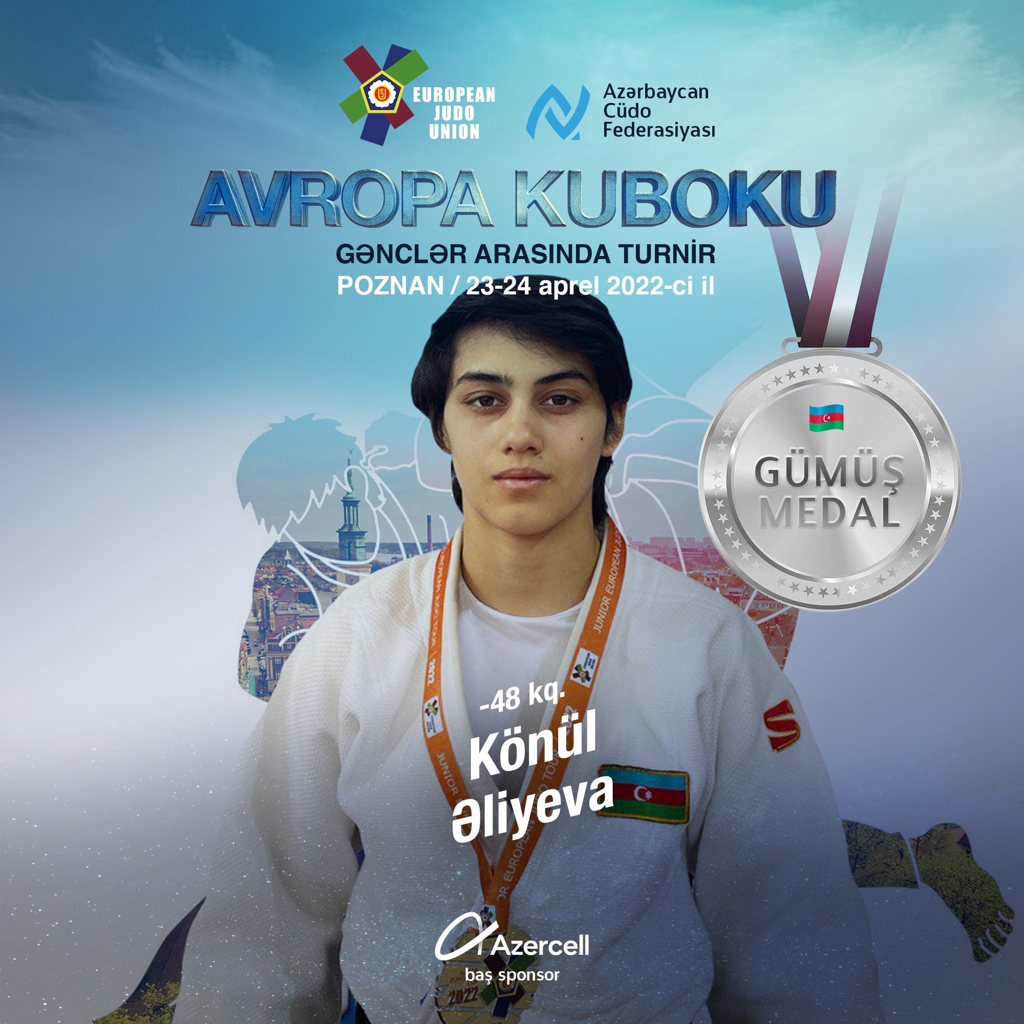Cüdoçularımız Poznanda keçirilən Avropa Kubokunda 5 medal qazandı
