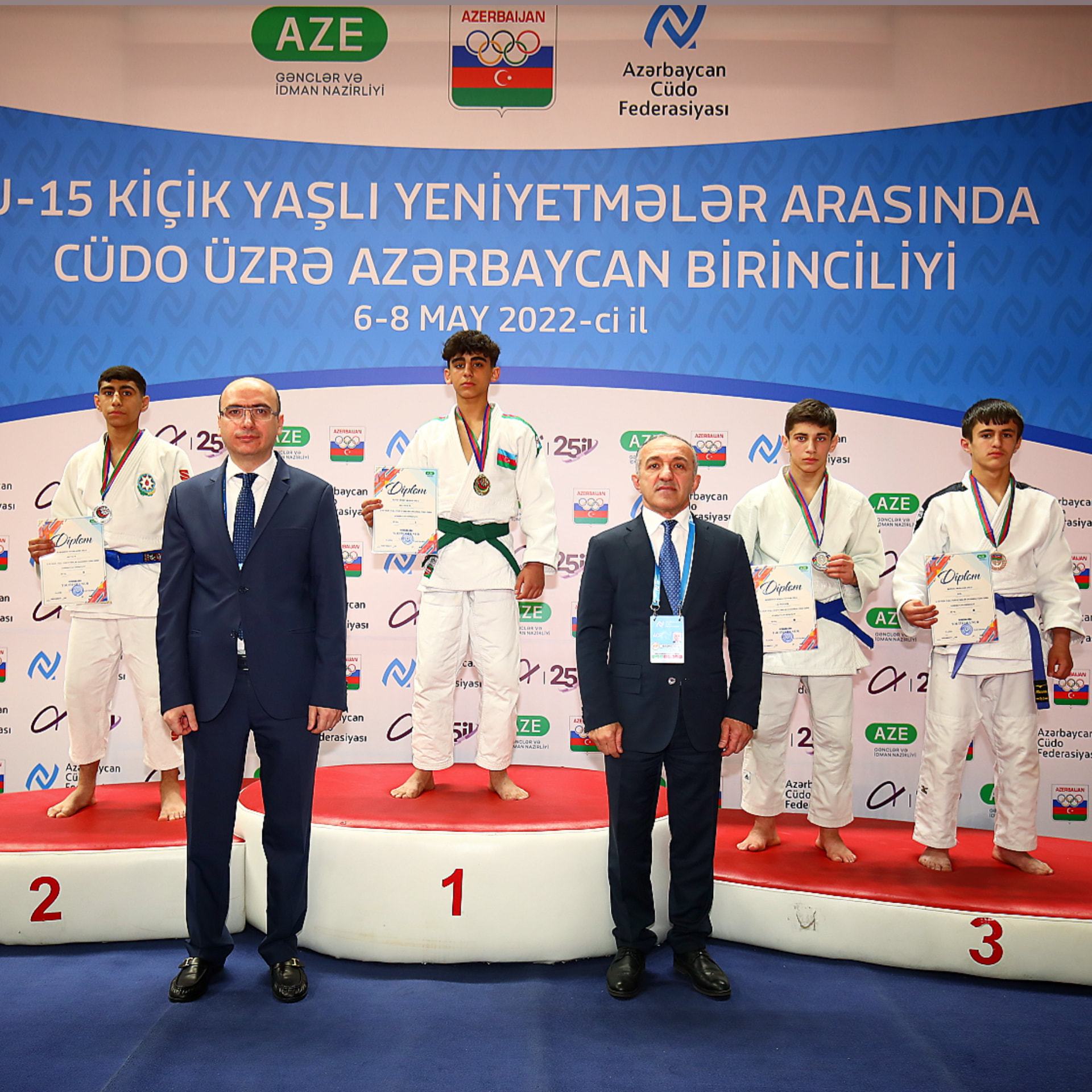 U-15 kiçik yaşlı yeniyetmə cüdoçuların Azərbaycan birinciliyinin ikinci yarış gününə yekun vurulub