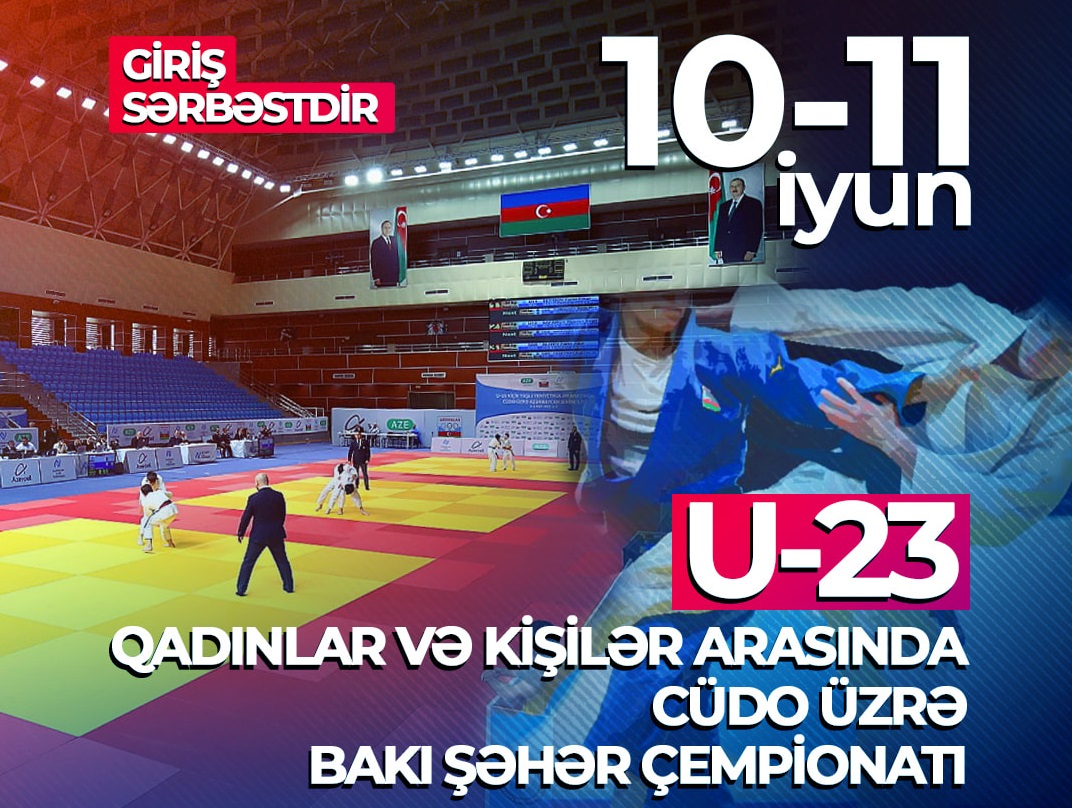 U-23 qadınlar və kişilər arasında cüdo idman növü üzrə Bakı şəhər çempionatı keçiriləcək