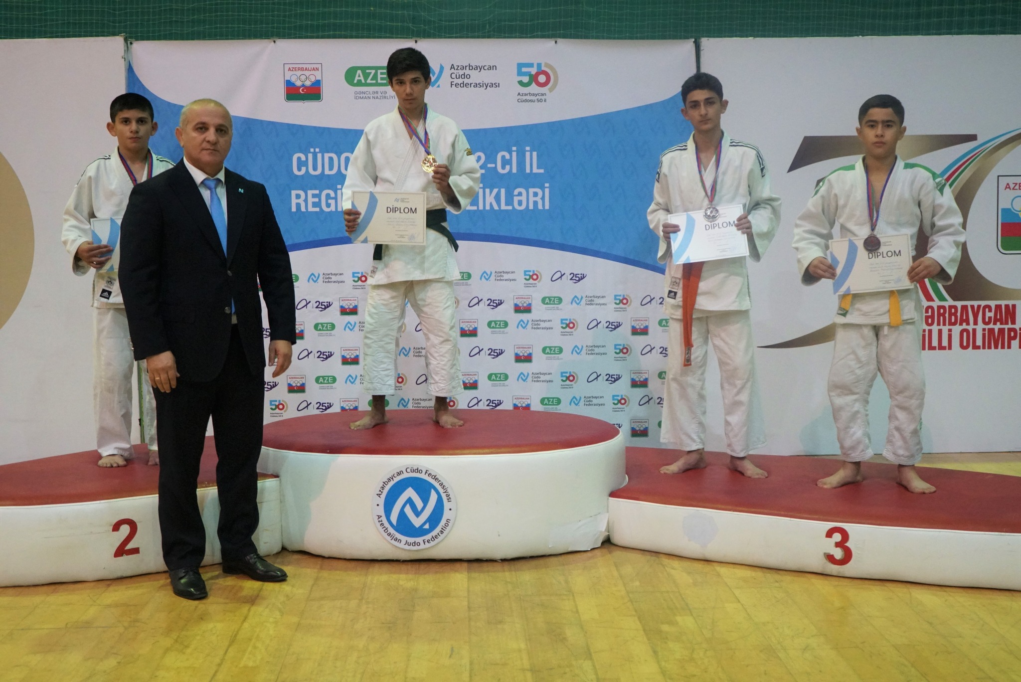 Qazaxda U-15 yeniyetmələr arasında cüdo üzrə region birinciliyi keçirilib