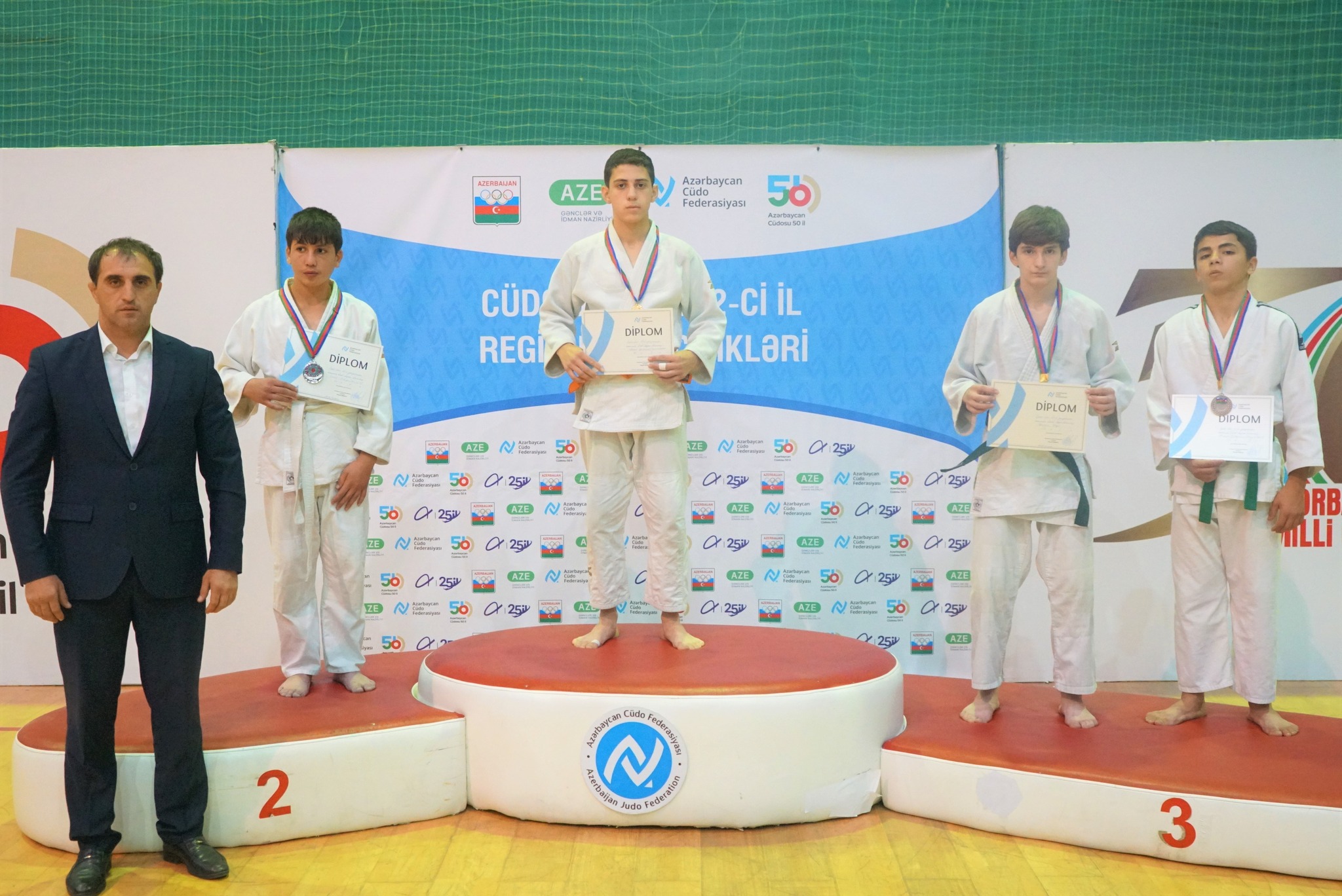 Qazaxda U-15 yeniyetmələr arasında cüdo üzrə region birinciliyi keçirilib