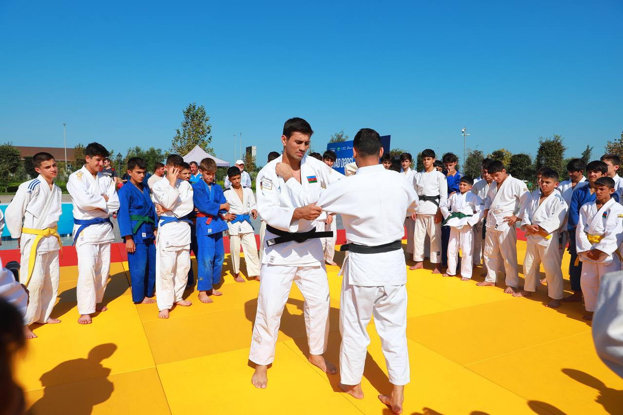 Zirə Eko parkında cüdo üzrə ustad dərsi keçirildi