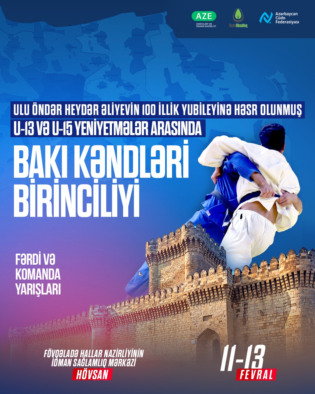 İlk dəfə cüdo üzrə Bakı kəndləri birinciliyi keçiriləcək
