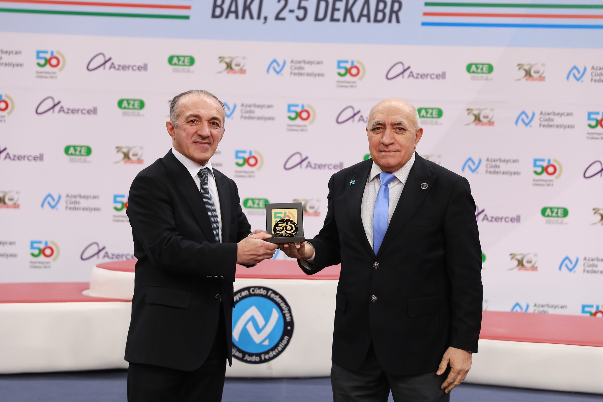 Azərbaycanda cüdonun yaranmasının 50 illik yubileyi ilə bağlı yubiley medalları təqdim olunub