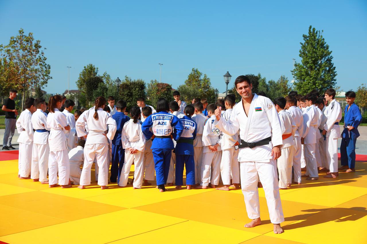 Zirə Eko parkında cüdo üzrə ustad dərsi keçirildi