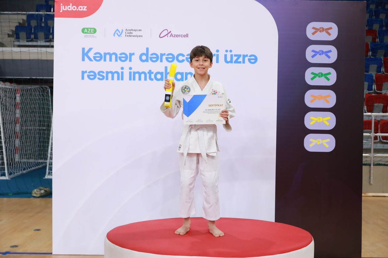 Cüdo üzrə ilk dəfə kəmər dərəcələri üzrə rəsmi imtahan keçirilib