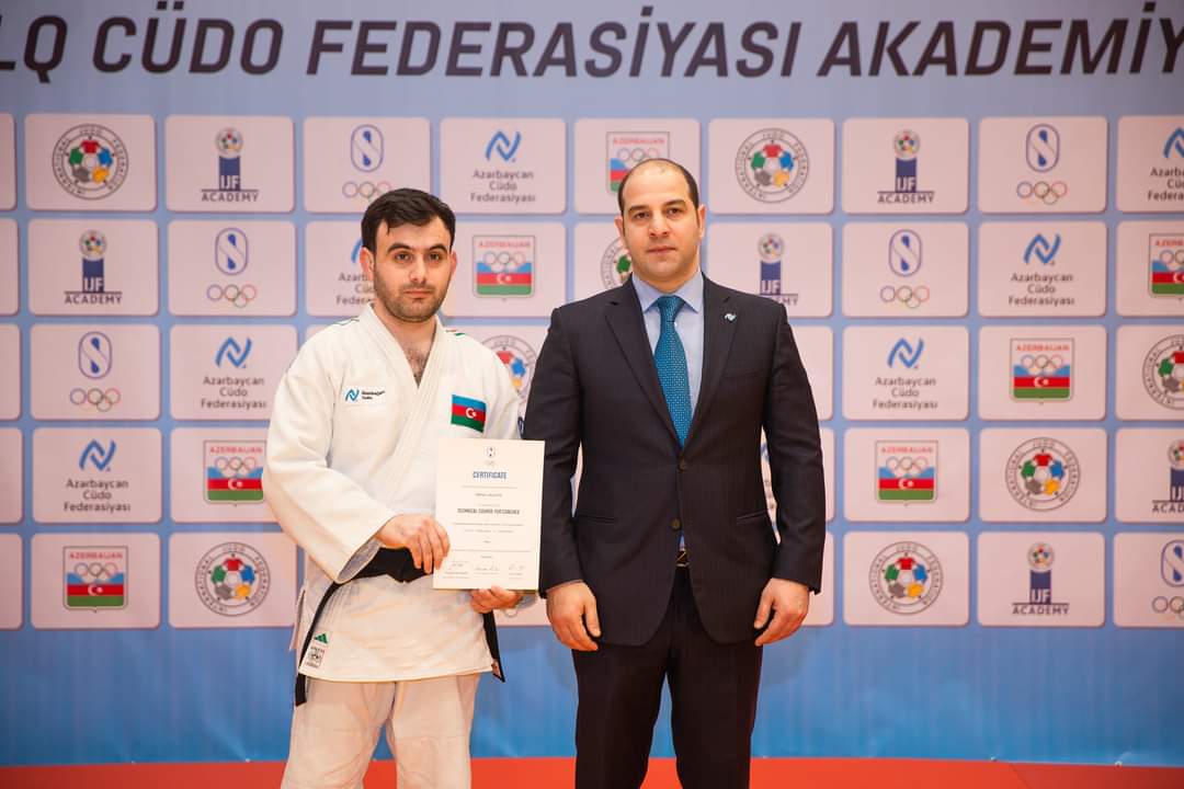 Beynəlxalq Cüdo Federasiyası Akademiyasının proqramında iştirak edən məşqçilərə sertifikatlar təqdim olunub