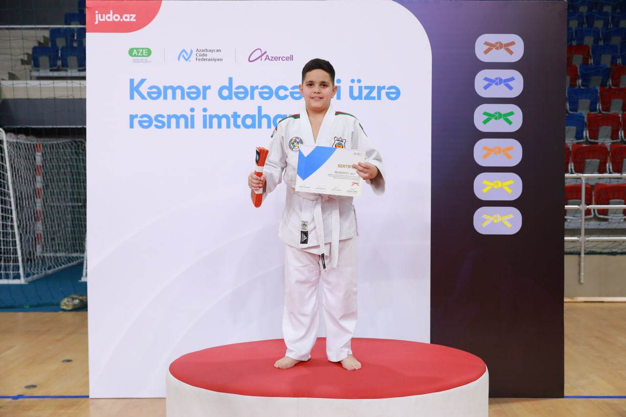 Cüdo üzrə ilk dəfə kəmər dərəcələri üzrə rəsmi imtahan keçirilib
