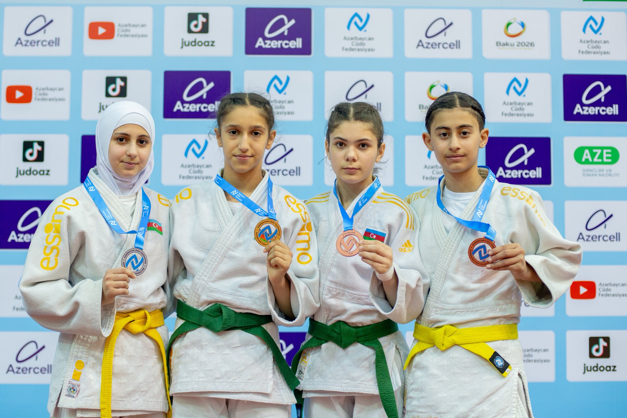 U-14 Liqa yarışının II turunda ilk gün 291 cüdoçu mübarizə aparıb