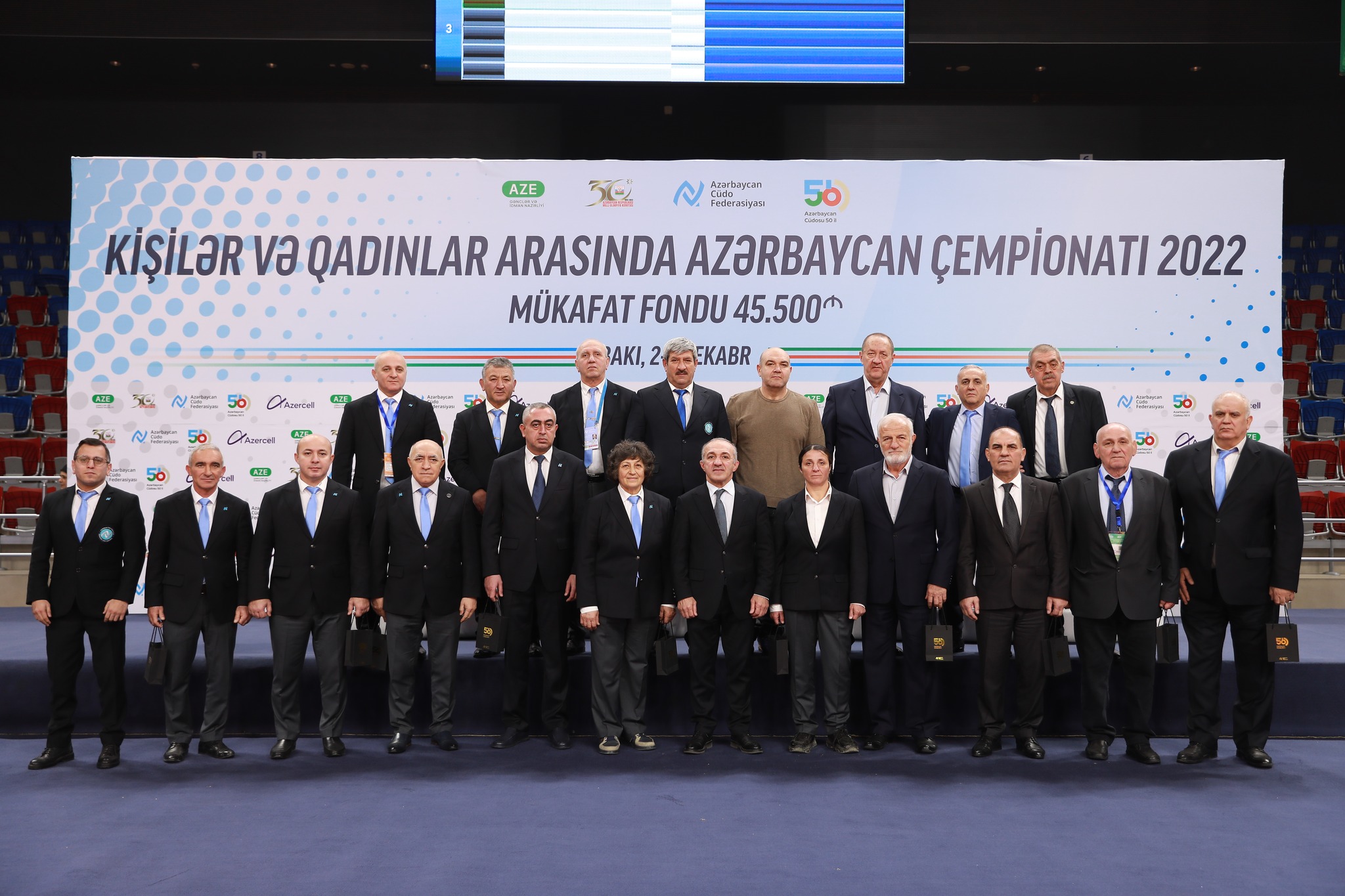 Azərbaycanda cüdonun yaranmasının 50 illik yubileyi ilə bağlı yubiley medalları təqdim olunub