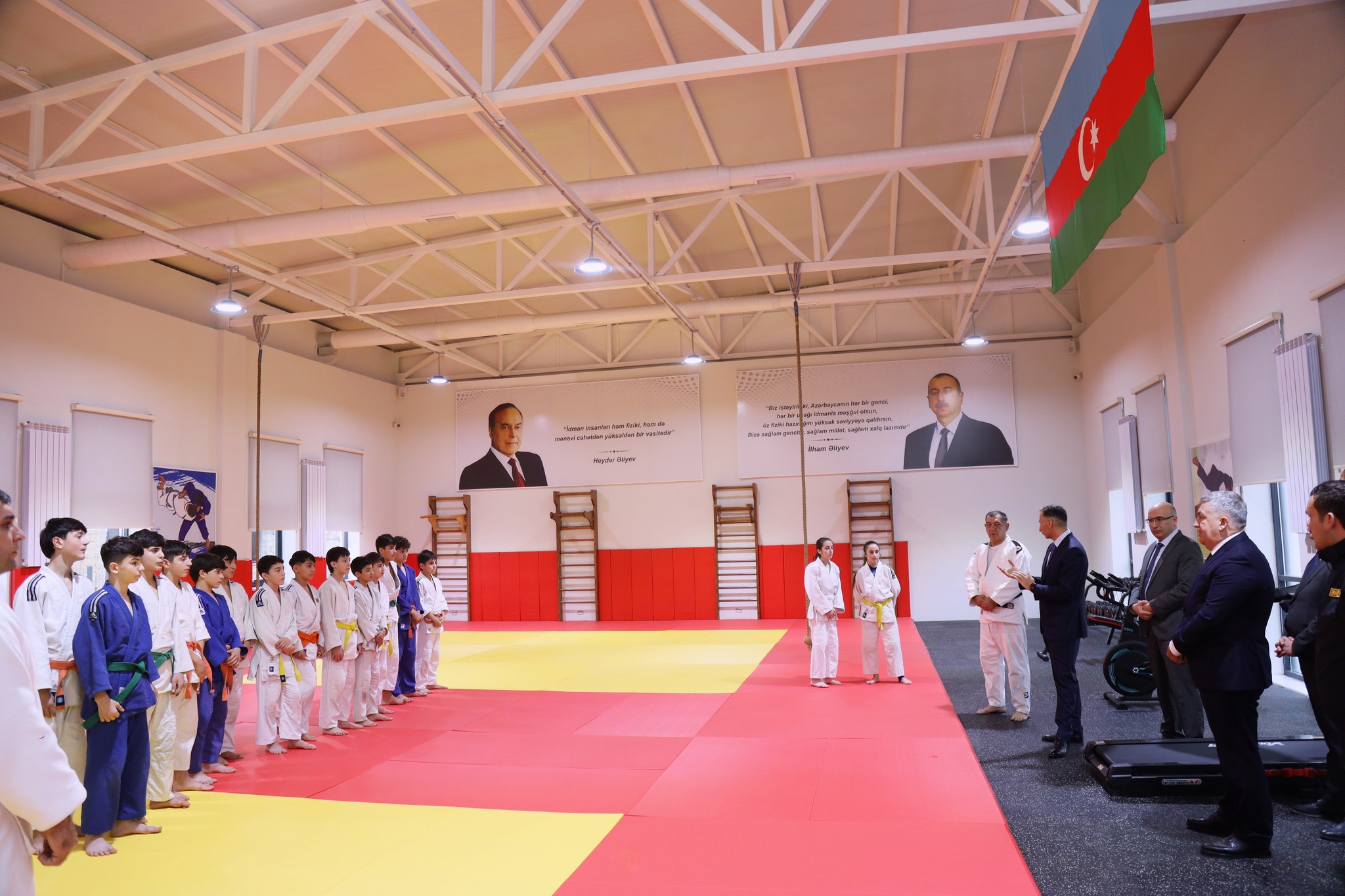 Rəşad Nəbiyev yeni fəaliyyətə başlayan Şabran Cüdo Təlim Mərkəzinə baxış keçirib