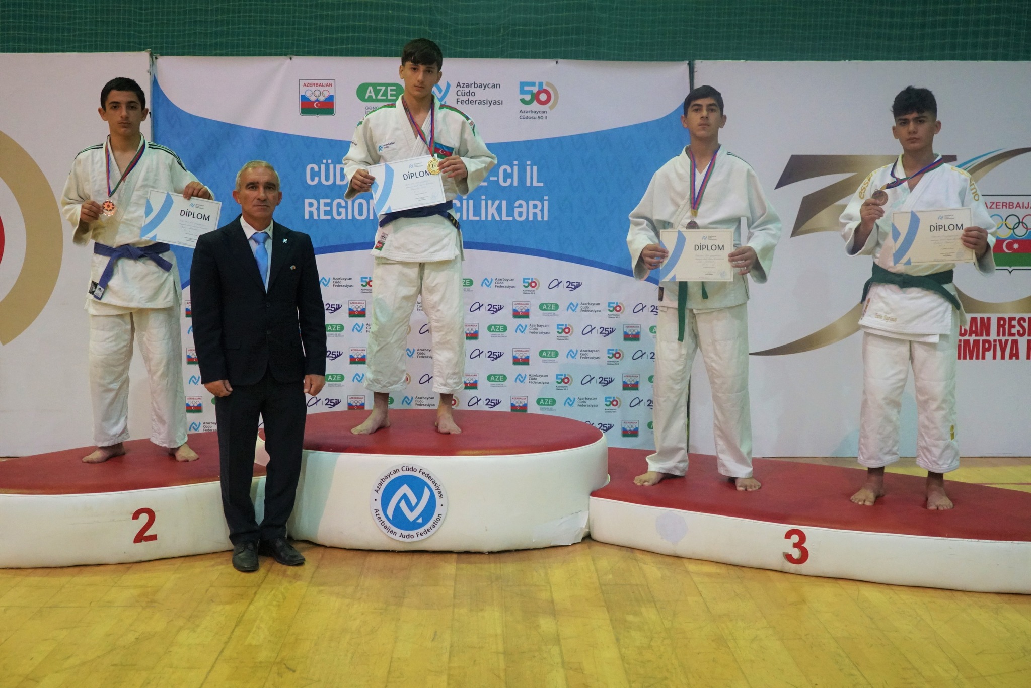 Qazaxda U-15 yeniyetmələr arasında cüdo üzrə region birinciliyi keçirilib