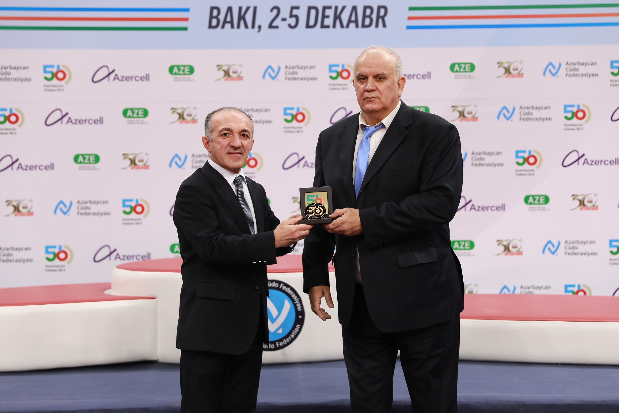 Azərbaycanda cüdonun yaranmasının 50 illik yubileyi ilə bağlı yubiley medalları təqdim olunub