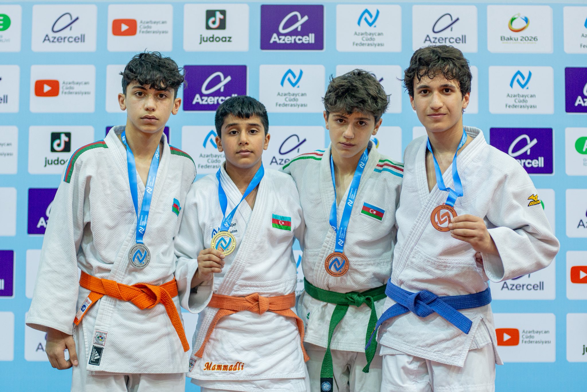 U-14 Liqa yarışının II turunda ilk gün 291 cüdoçu mübarizə aparıb