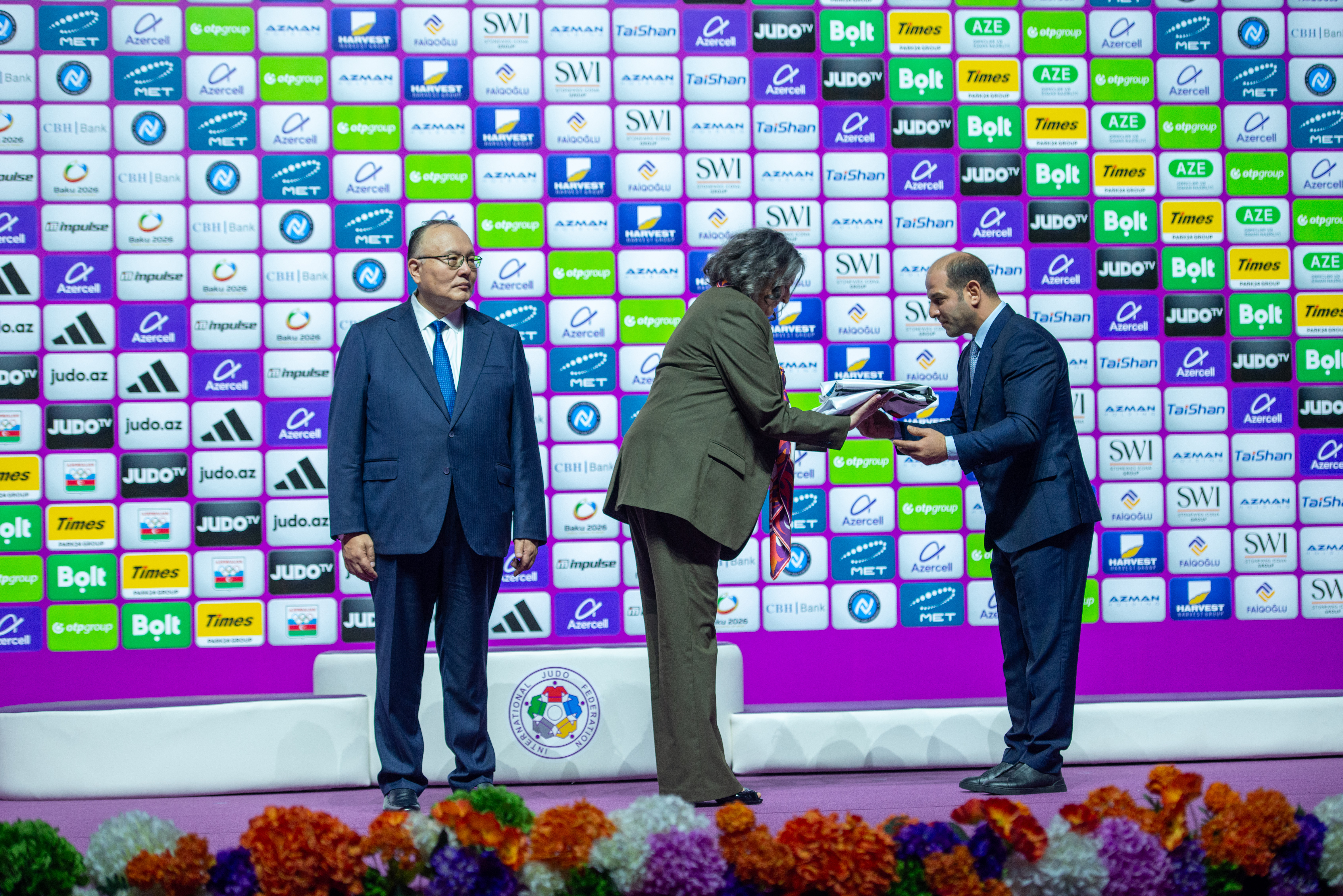 IJF Flag Handover Ceremony Held at World Judo Championships in Baku