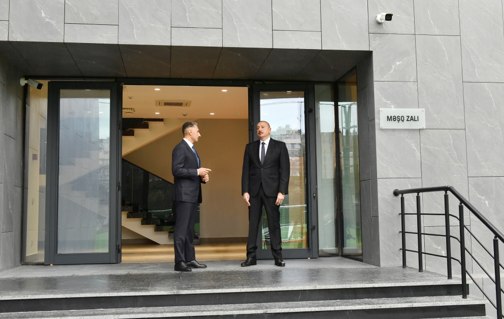 Prezident İlham Əliyev cüdo üzrə milli komandalar üçün Təlim-Məşq Mərkəzində yaradılan şəraitlə tanış olub