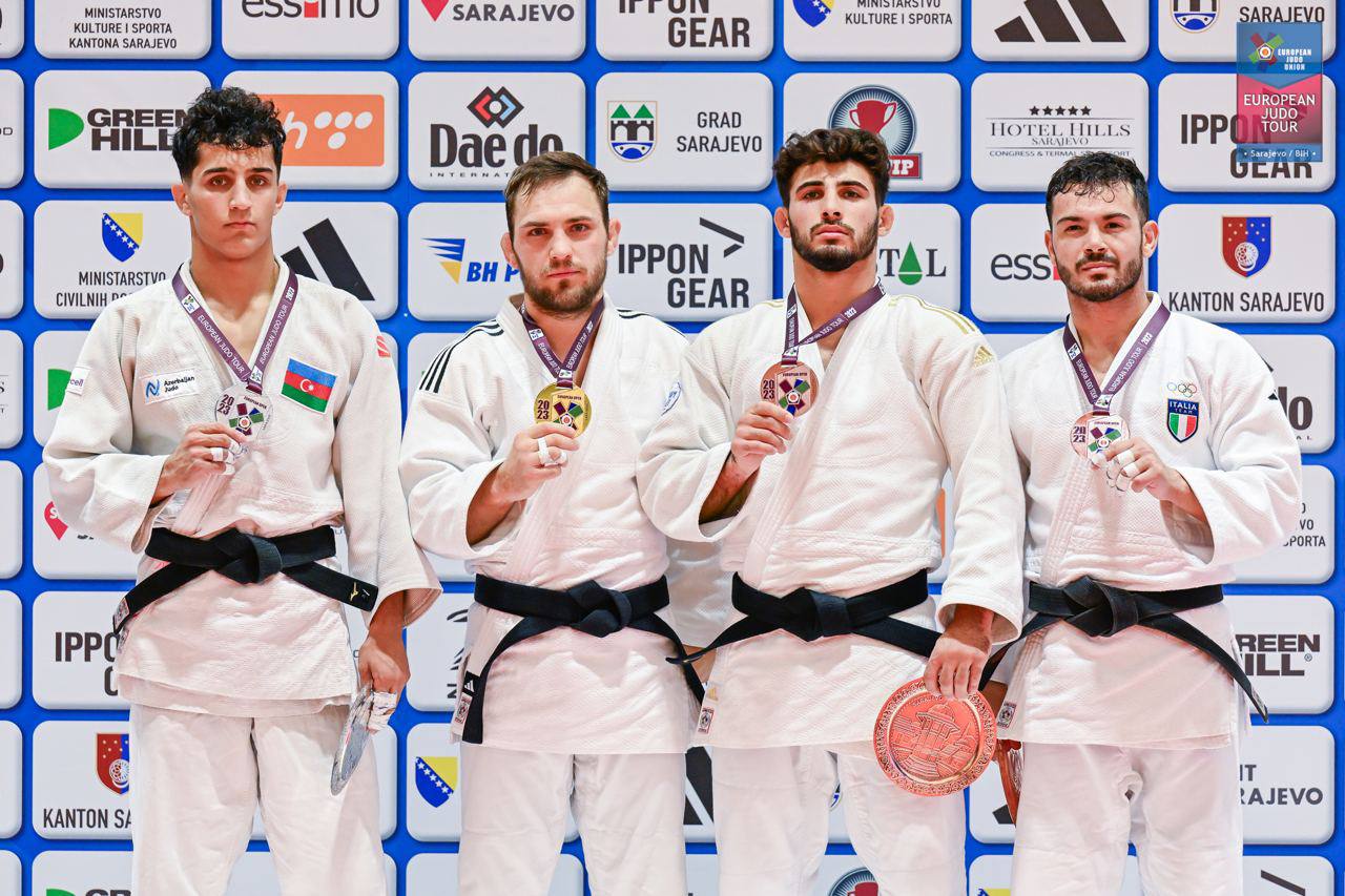 Cüdoçularımız Sarayevo Açıq Avropa turnirinin ilk günündə 1 qızıl və 1 gümüş medal qazandı