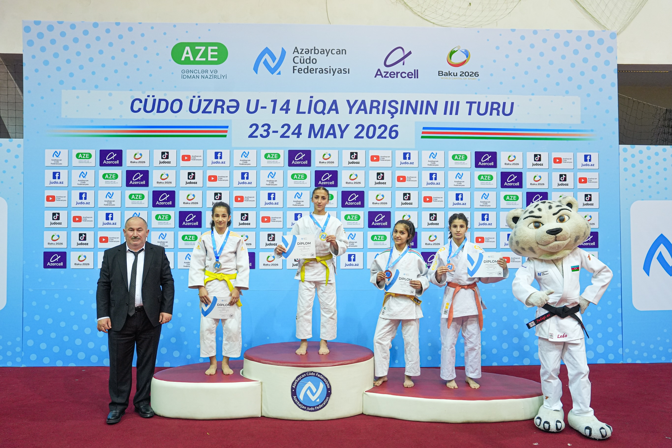 Third Round of U-14 Judo League Concludes