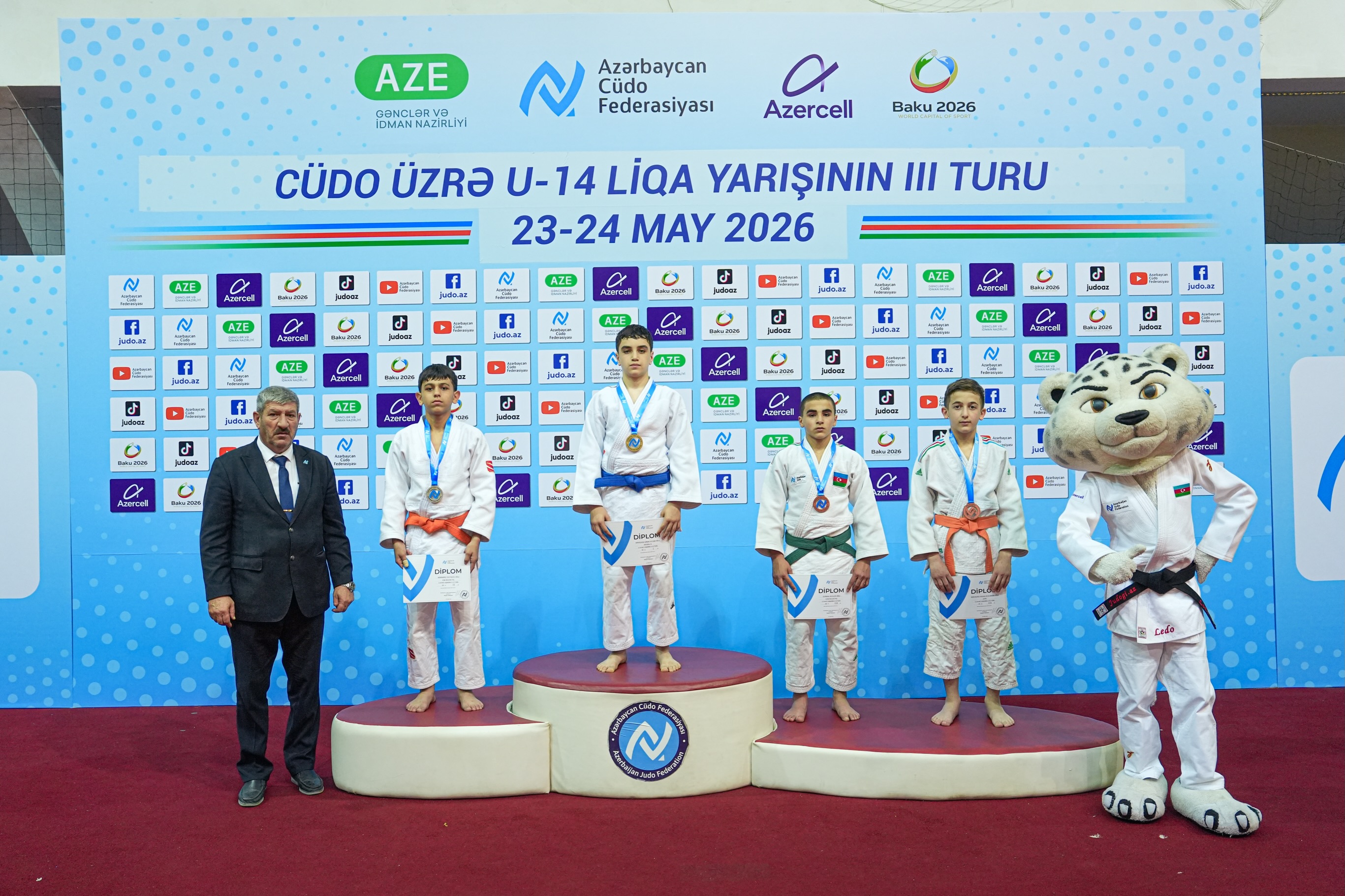 Third Round of U-14 Judo League Concludes