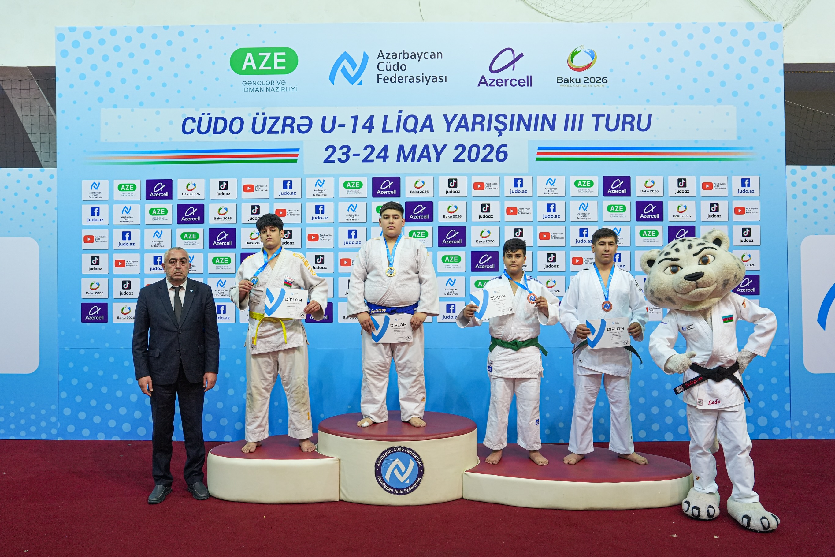 Third Round of U-14 Judo League Concludes