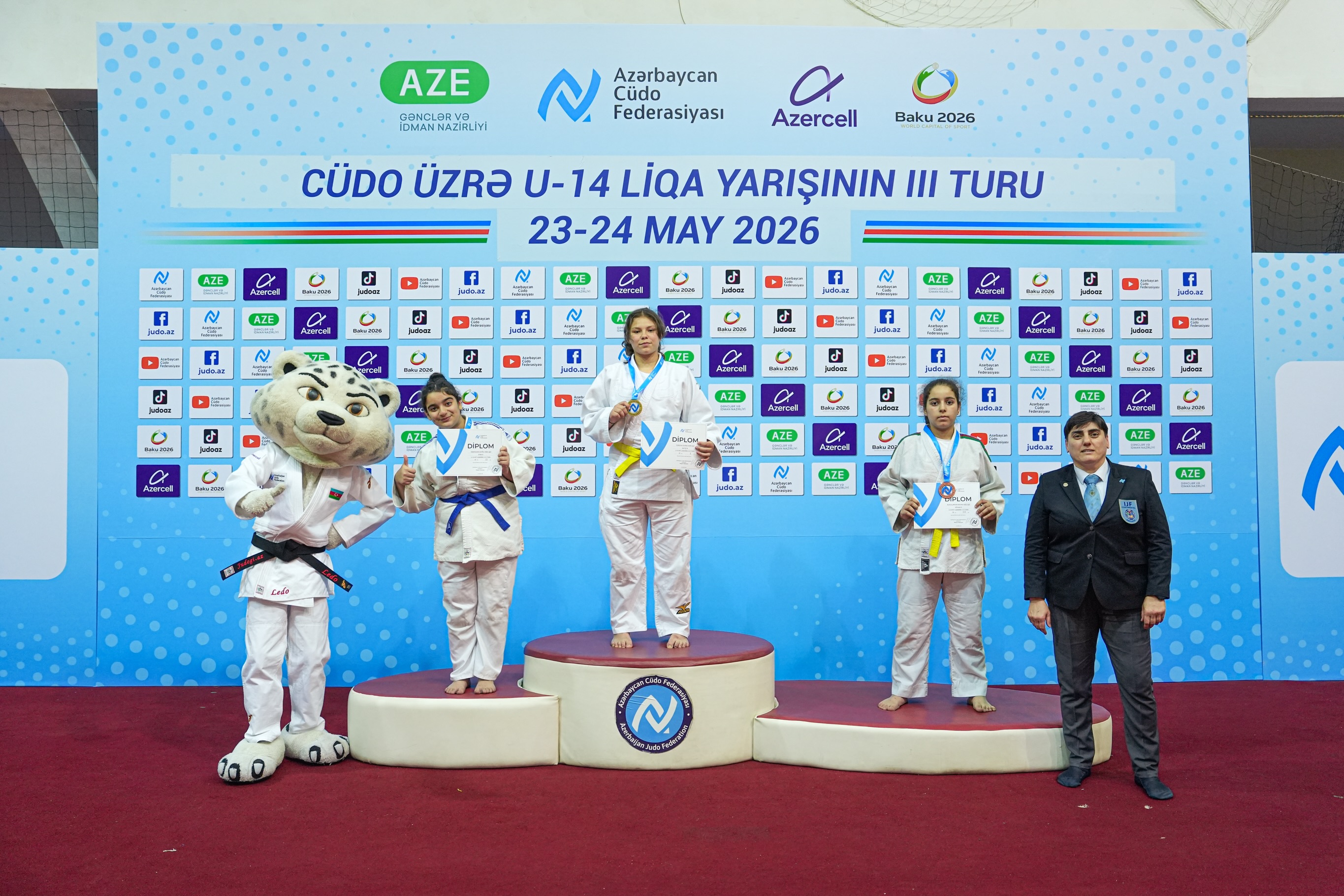 Third Round of U-14 Judo League Concludes