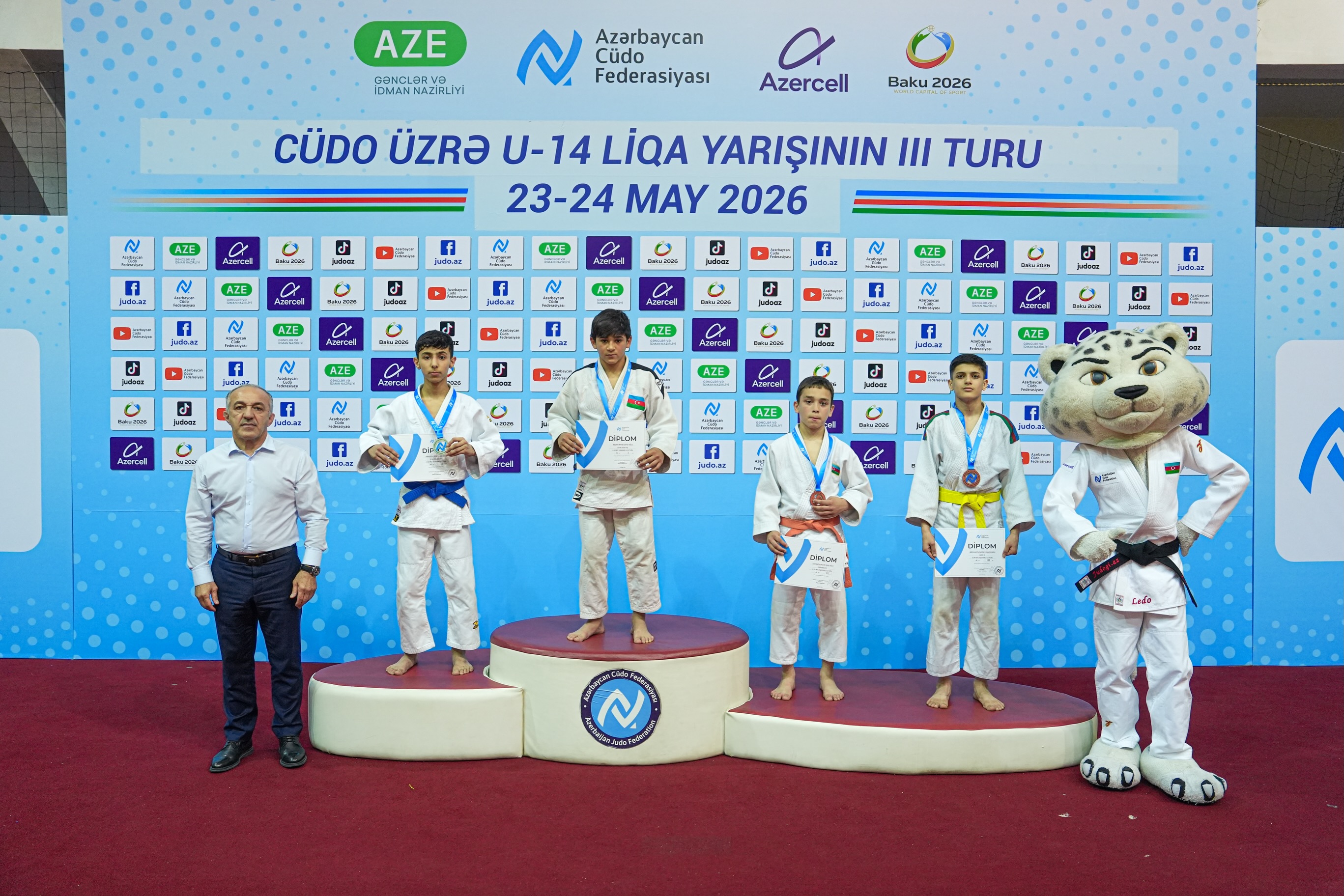 Third Round of U-14 Judo League Concludes