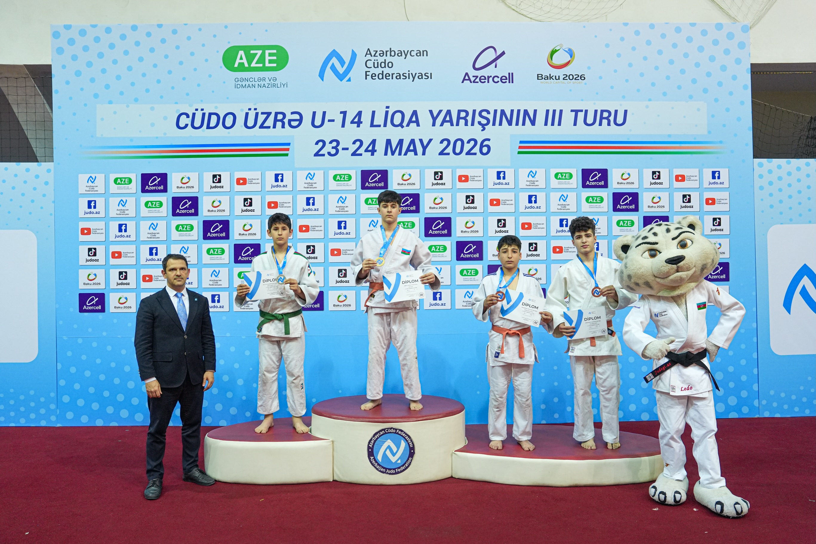 Third Round of U-14 Judo League Concludes