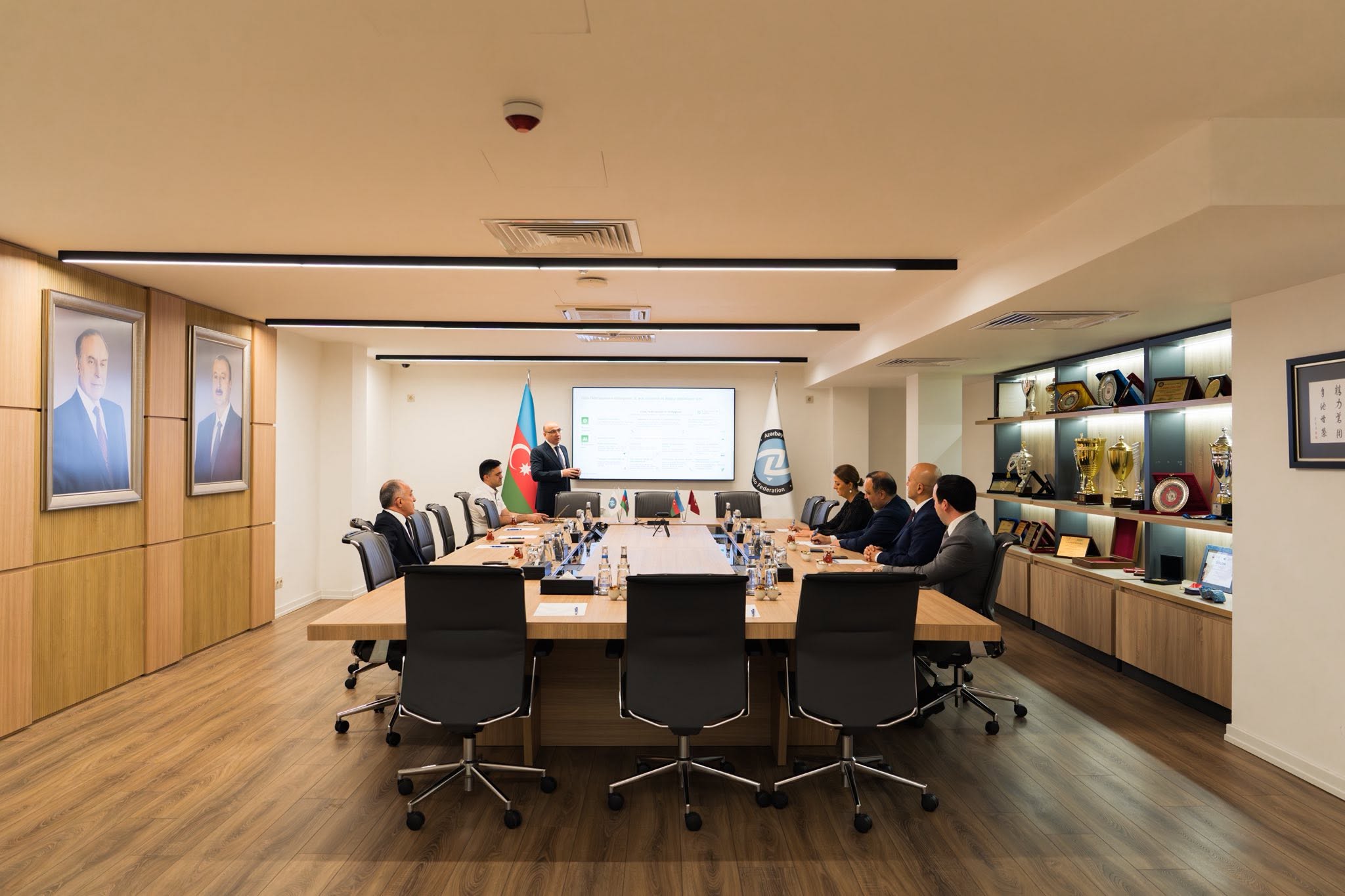 Members of the Parliamentary Committee on Youth and Sports Visit AJF