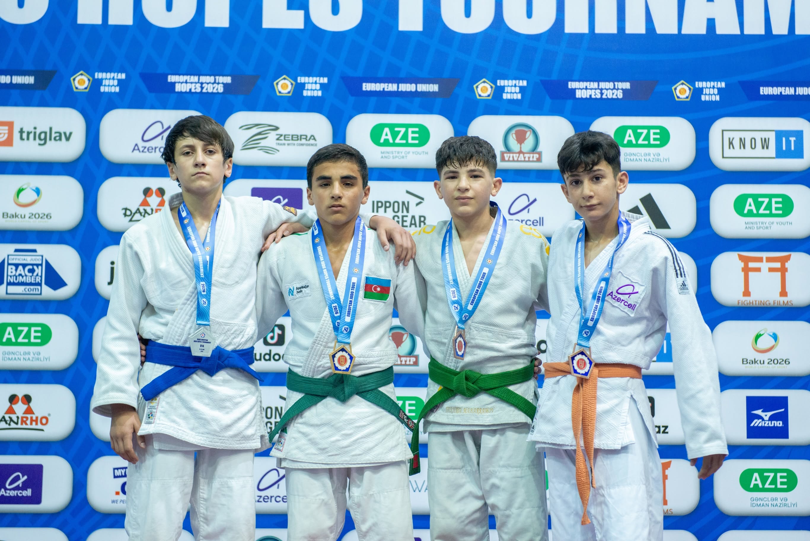 Avropa Cüdo Ümidləri Turnirində U-14 yaş kateqoriyasında mübarizə başa çatdı