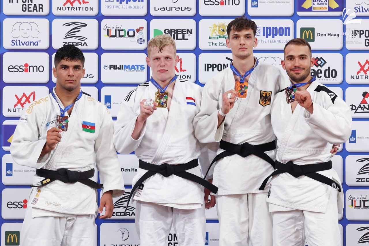Azərbaycan cüdoçular Avropa çempionatında 1 qızıl, 2 gümüş və 3 bürünc medal əldə etdi