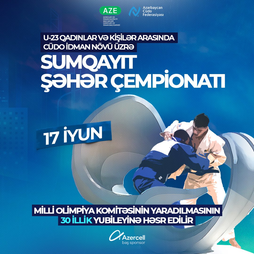 U-23 qadın və kişi idmançılar arasında cüdo üzrə Sumqayıt şəhər çempionatına start verilib