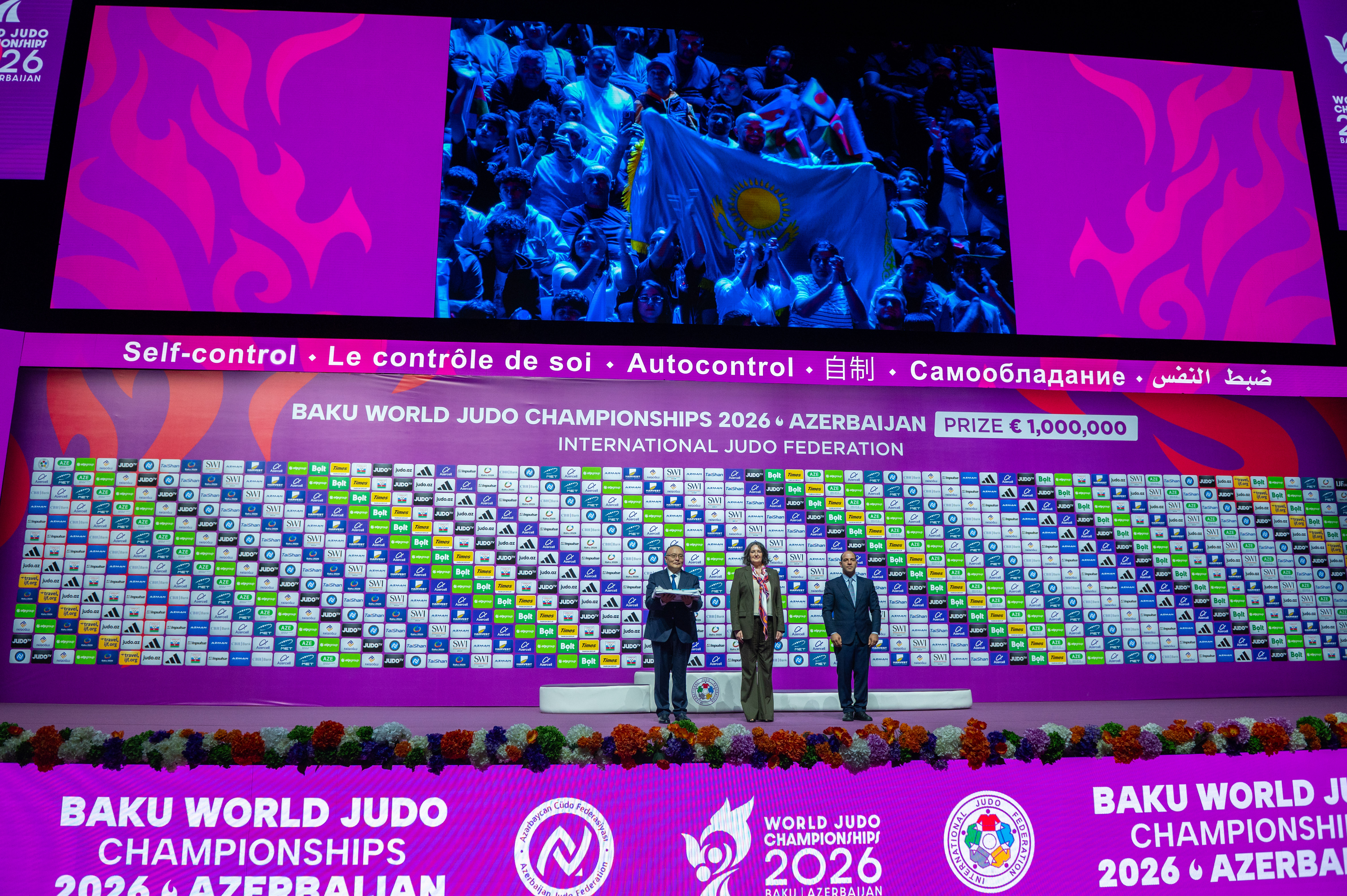 IJF Flag Handover Ceremony Held at World Judo Championships in Baku