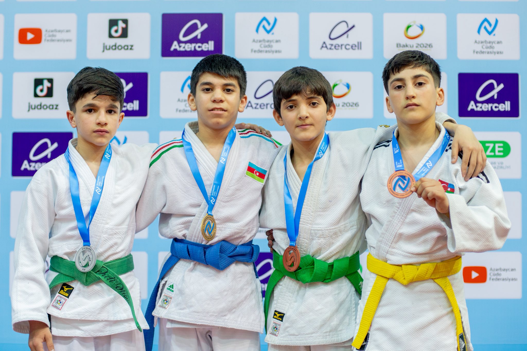 U-14 Liqa yarışının II turunda ilk gün 291 cüdoçu mübarizə aparıb