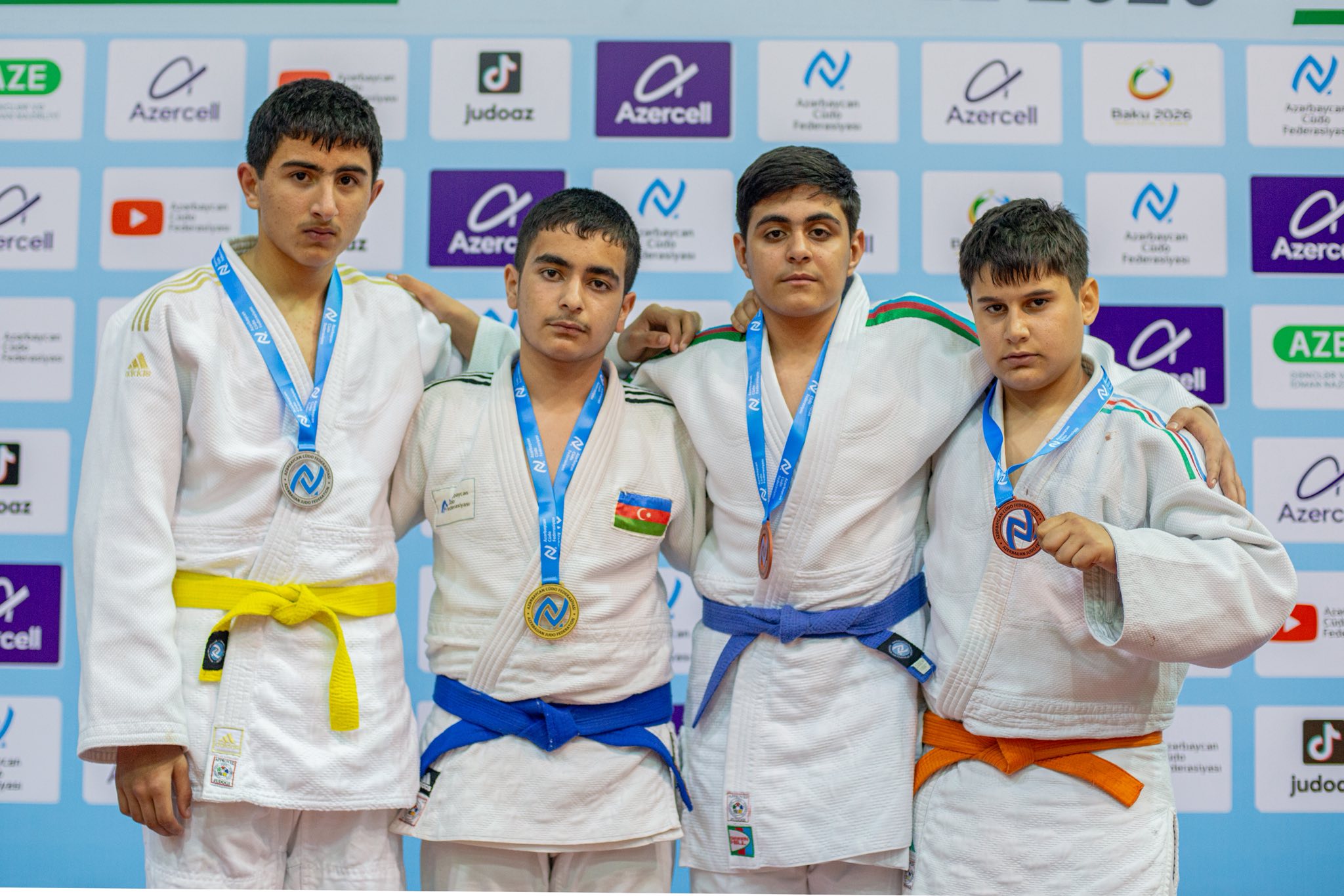 U-14 Liqa yarışının II turunda ilk gün 291 cüdoçu mübarizə aparıb