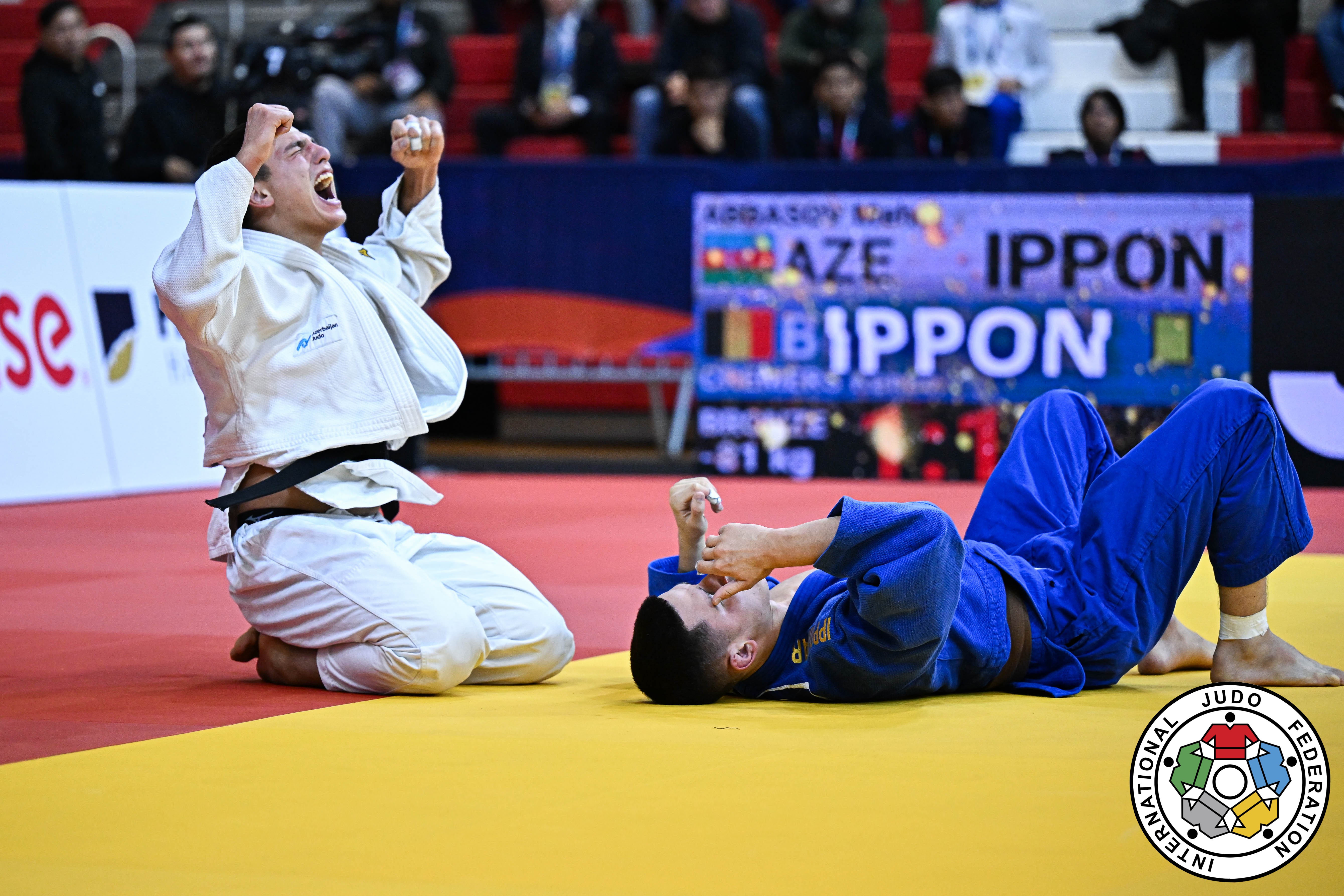 Cüdoçularımız Dünya çempionatının üçüncü günündə 1 qızıl və 1 bürünc medal qazandı