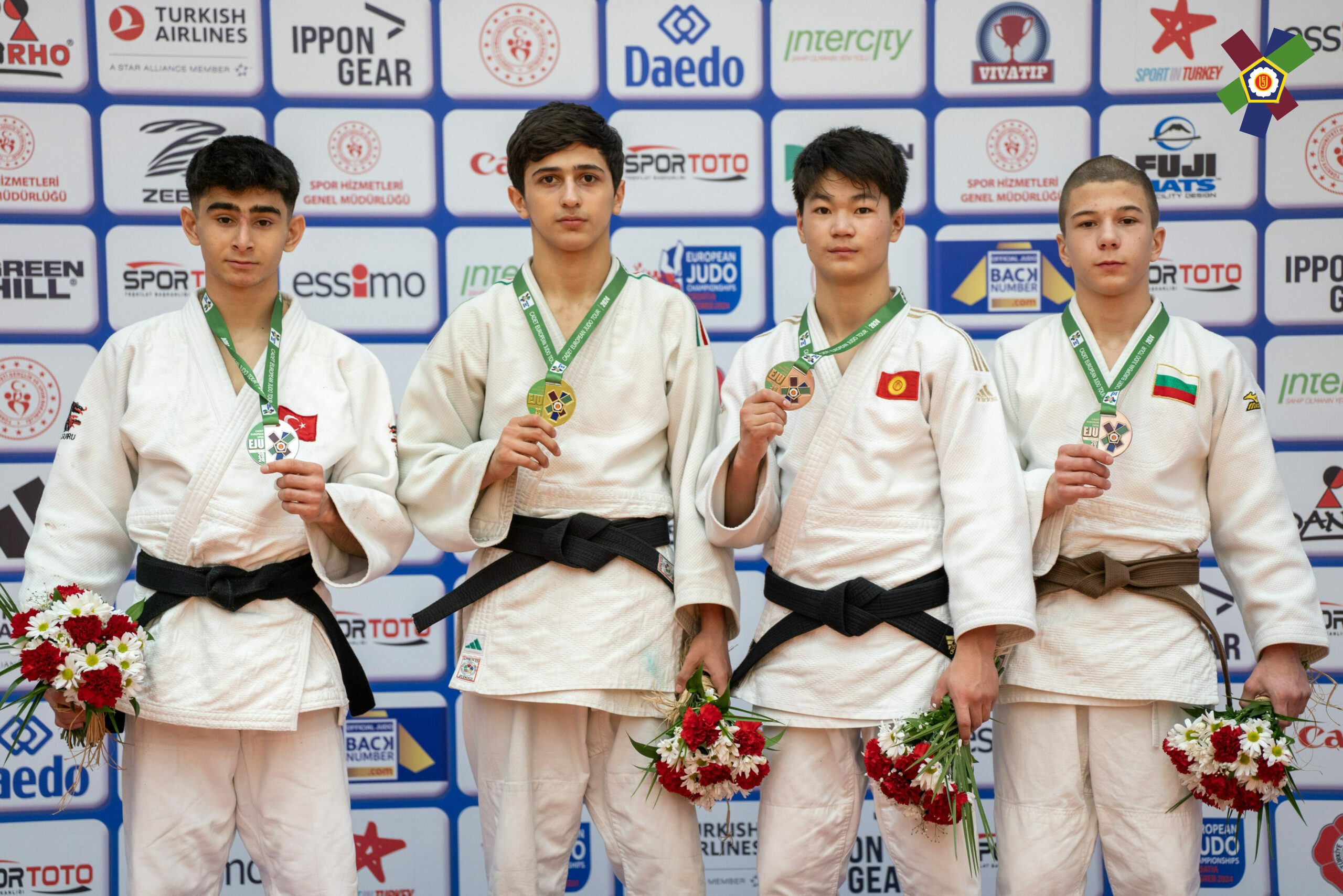 Cüdoçularımız Antalya Avropa Kubokunun ilk günündə 4 qızıl, 2 gümüş və 6 bürünc medal qazandı