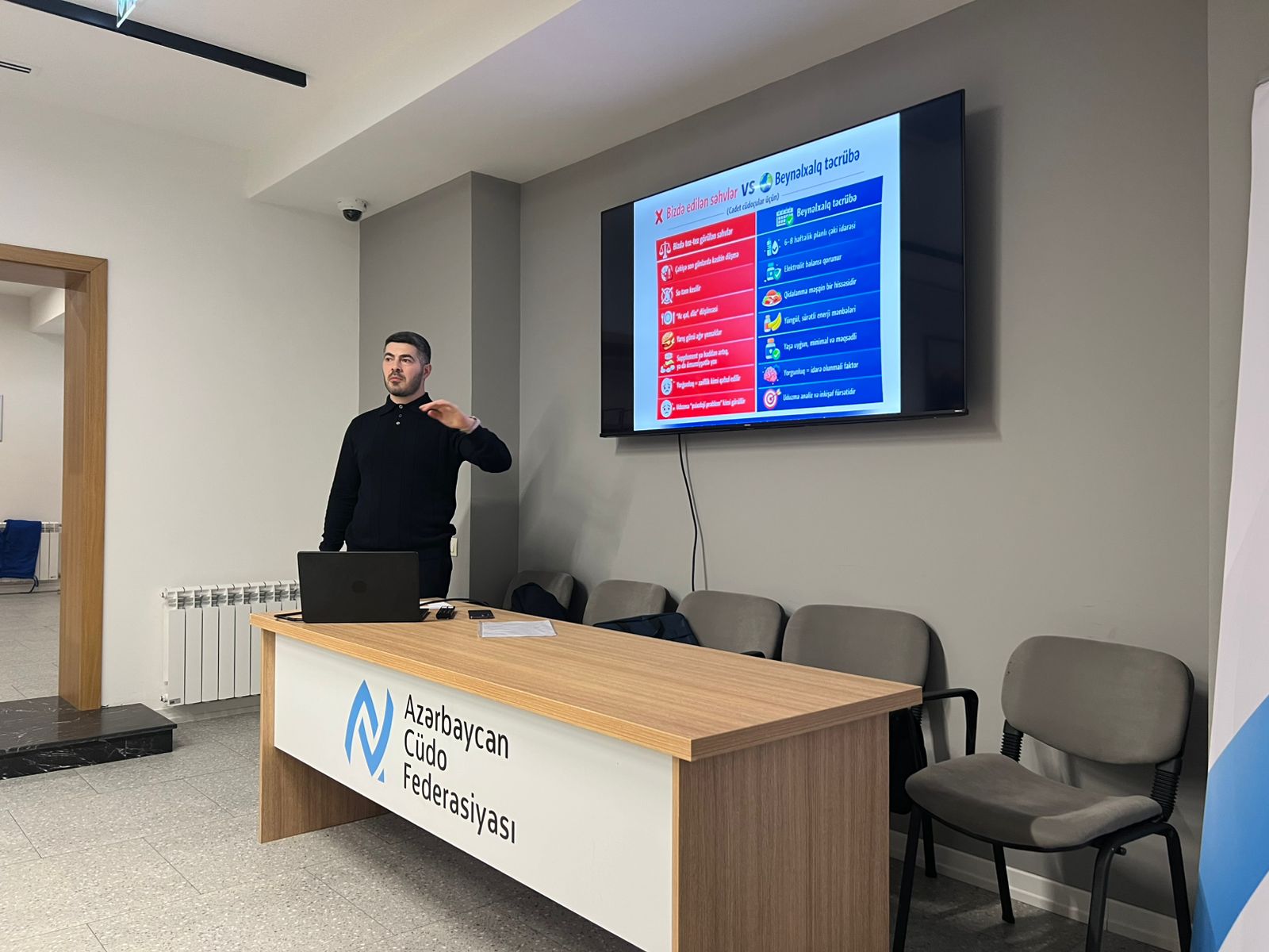 Yeniyetmə qızlardan ibarət millinin üzvləri üçün növbəti maarifləndirici seminar keçirilib
