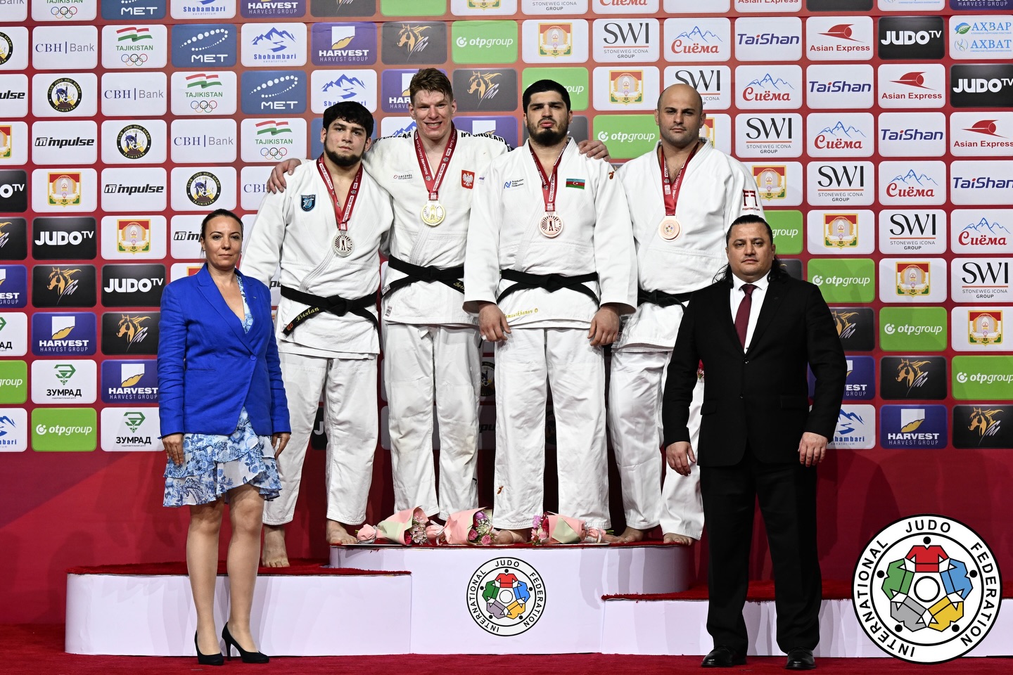 Kokauri and Gamzatkhanov Win Bronze in Dushanbe