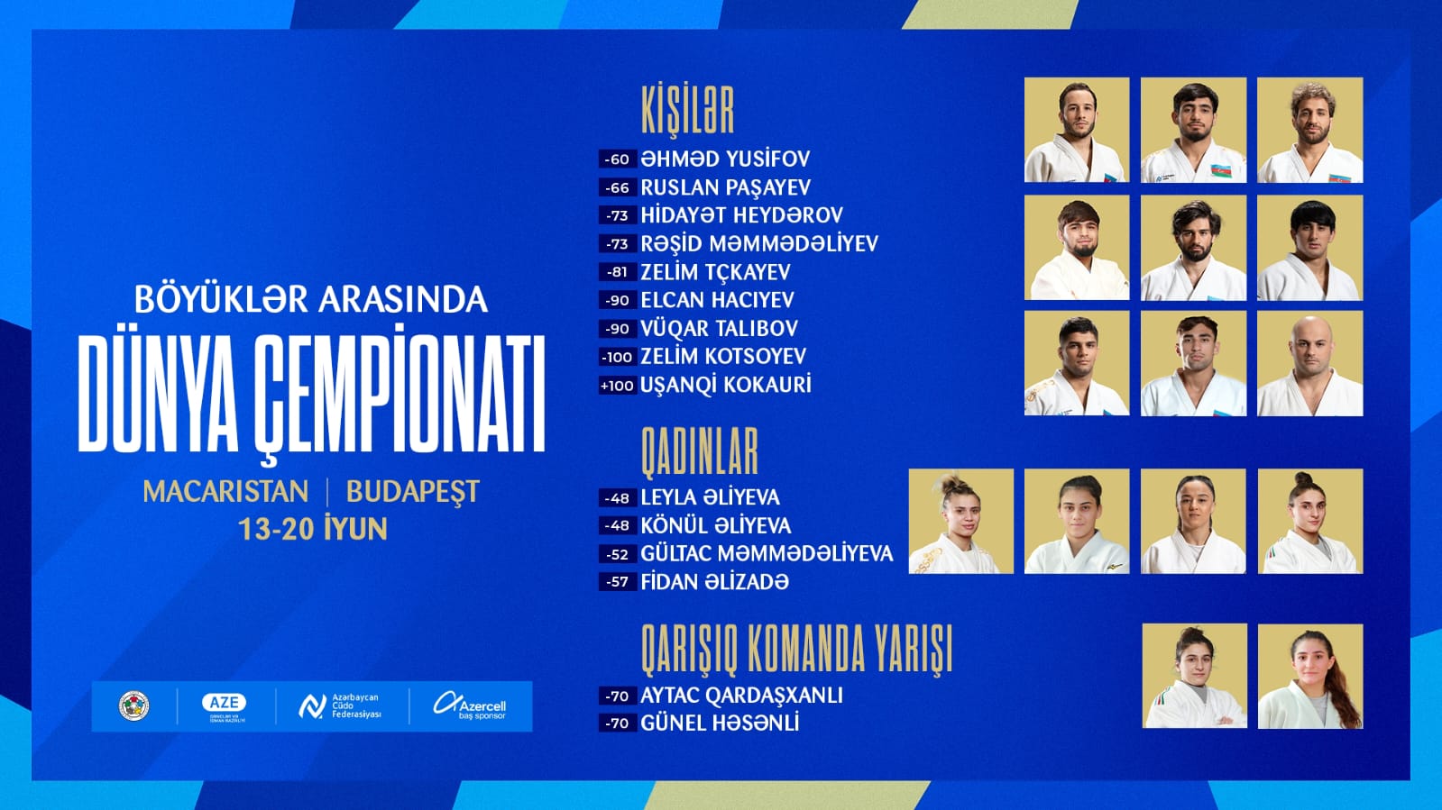 Dünya çempionatında iştirak edəcək heyət açıqlandı