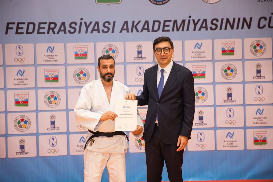 Beynəlxalq Cüdo Federasiyası Akademiyasının proqramında iştirak edən məşqçilərə sertifikatlar təqdim olunub