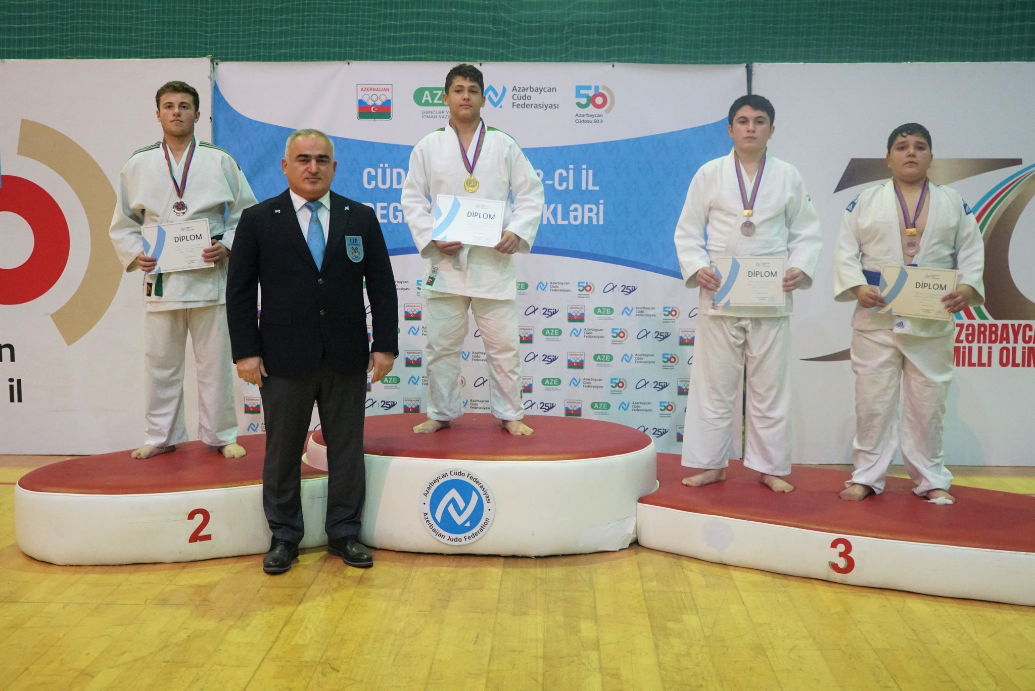 Qazaxda U-15 yeniyetmələr arasında cüdo üzrə region birinciliyi keçirilib