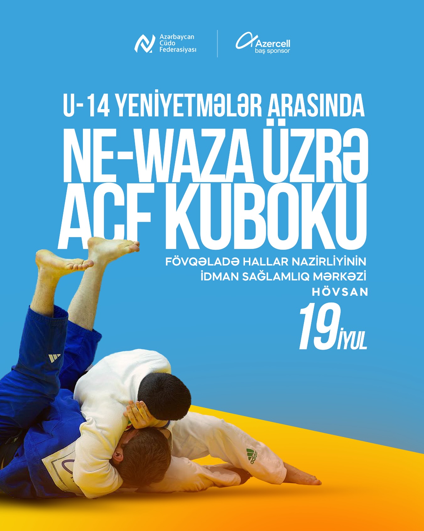 U-14 yeniyetmə cüdoçular arasında ne-vaza üzrə ACF Kuboku keçiriləcək