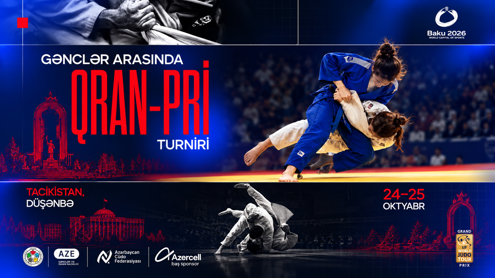 Azerbaijan to Compete with 17 Judoka at Inaugural Junior Grand Prix in Dushanbe