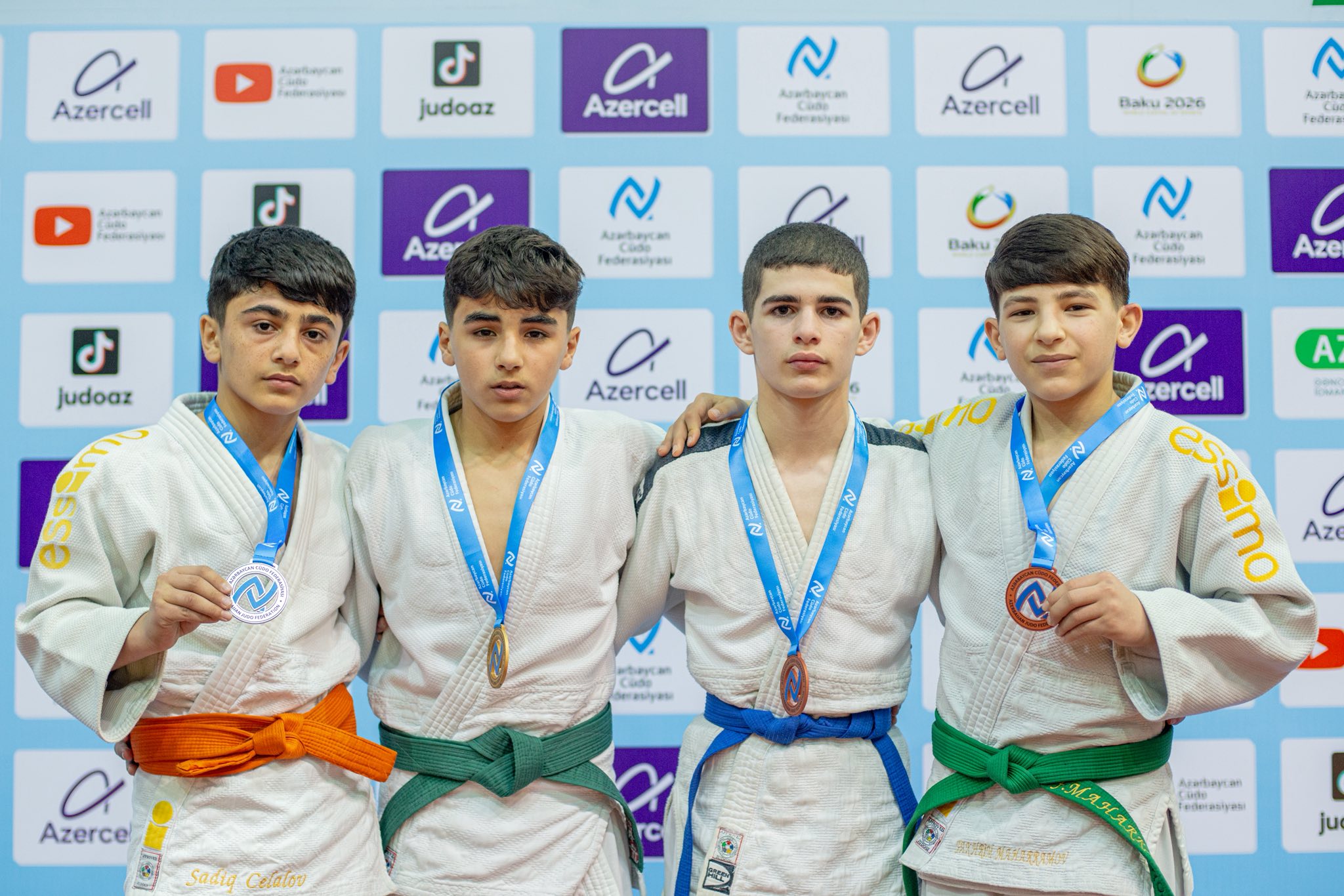 U-14 Liqa yarışının II turunda ilk gün 291 cüdoçu mübarizə aparıb