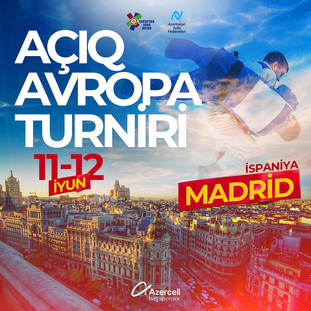 Sabah Madriddə cüdo üzrə Açıq Avropa turniri başlayacaq